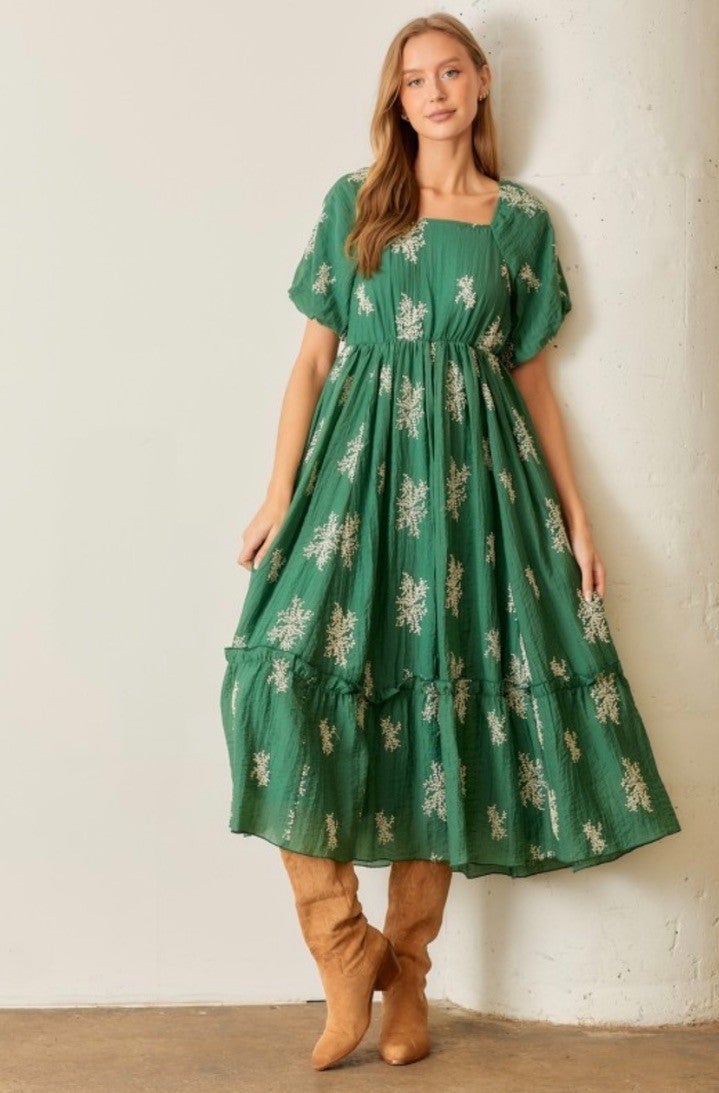Emerald Meadow Maxi Dress | BluLis Boutique Emerald Meadow Maxi Dress | BluLis Boutique