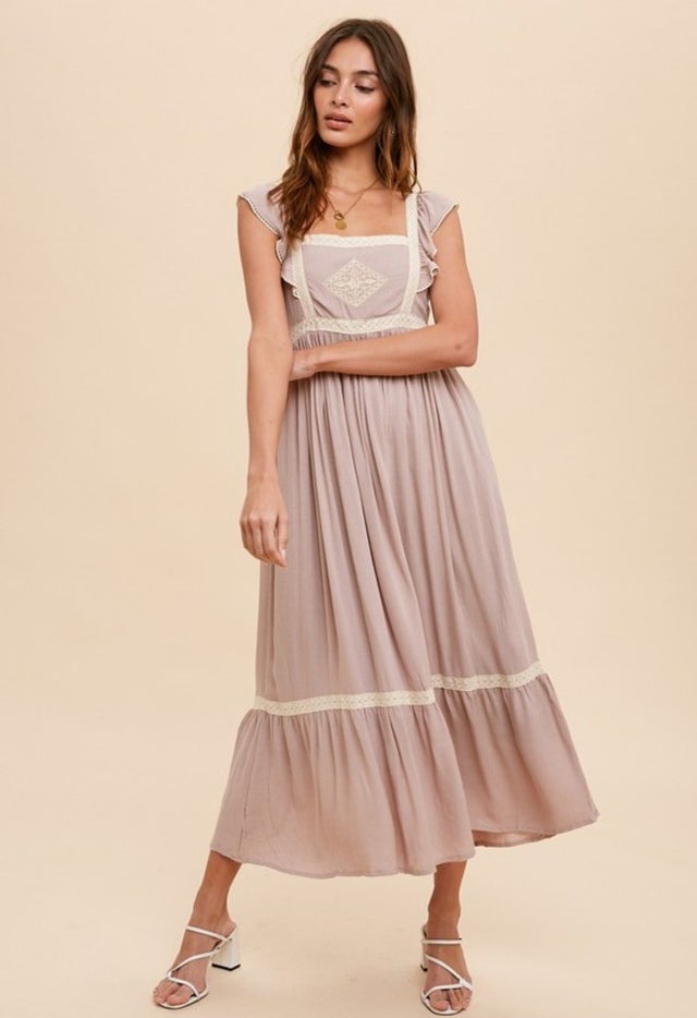 chinese dress ladies LONG FLARED APRON DRESS  WEINSANTO