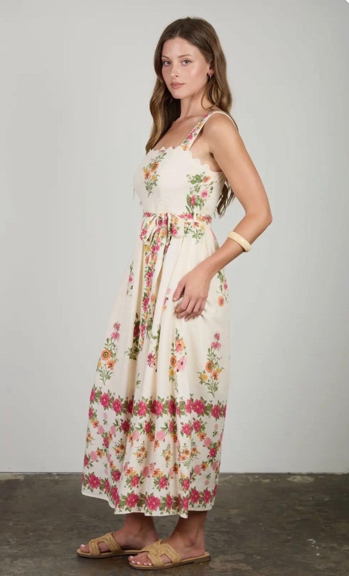 Wildflower Waltz Midi Dress | BluLis Boutique