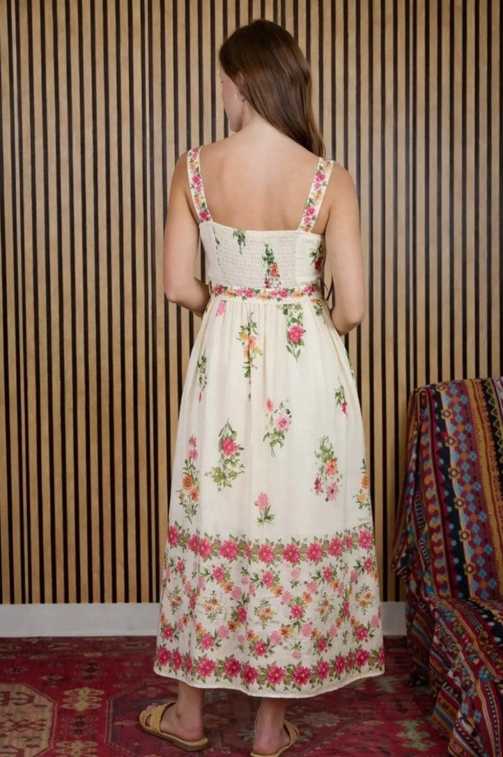 Wildflower Waltz Midi Dress | BluLis Boutique